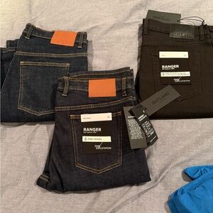 Outland Men's Slim Jeans - Indigo and Black